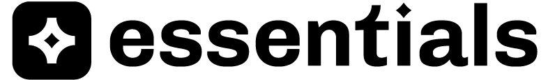 Essentials logotipas - Vaikų linijos rėmėjas 2025 metais