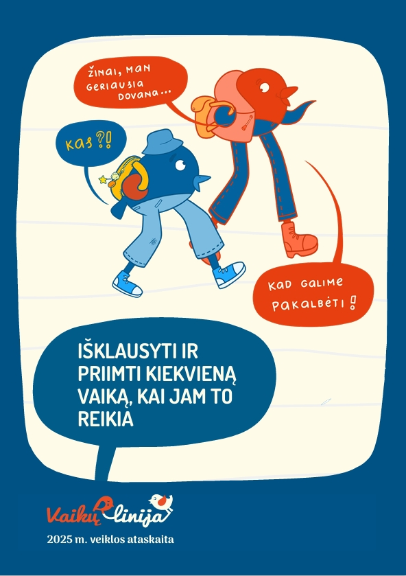Vaikų linijos 2025 m. metinė veiklos ataskaita